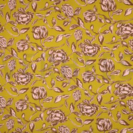 LENZING™ ECOVERO™ FLOWERS OCHRE (thumbnail)