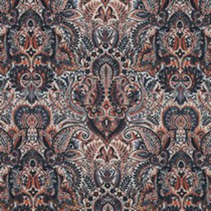 TOILE DÉCORATION DIGITAL ORNEMENT INDIGO (thumbnail)