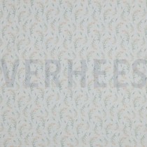 DOUBLE GAUZE DIGITAAL BLADEREN WIT (thumbnail)