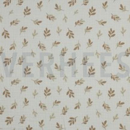 MUSSELIN BLÄTTER TAUPE (thumbnail)