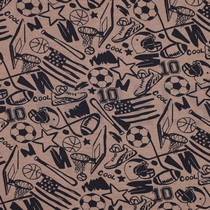 SWEAT MELANGE SPORT TAUPE GEMÊLEERD (thumbnail)