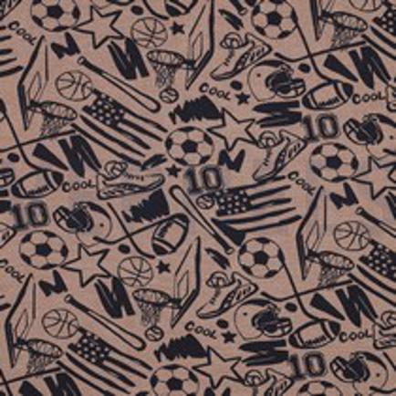 SWEAT MÉLANGE SPORTS TAUPE CHINÉ (thumbnail)