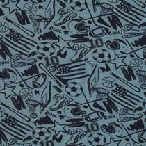 SWEAT MELANGE SPORT ROOKBLAUW GEMÊLEERD (thumbnail)