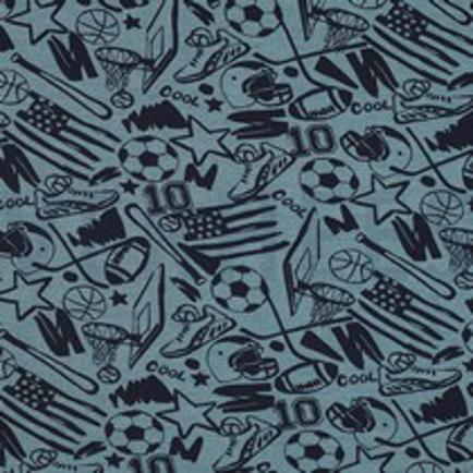 SWEAT MÉLANGE SPORTS BLEU FUMÉ MÉLANGÉ (thumbnail)