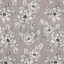 CANVAS DIGITAAL BLOEMEN TAUPE (thumbnail)