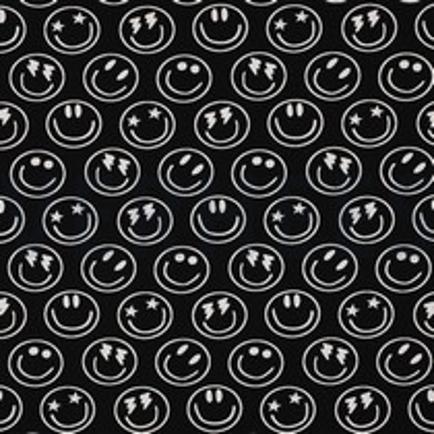 JERSEY HAPPY FACES BLACK (thumbnail)