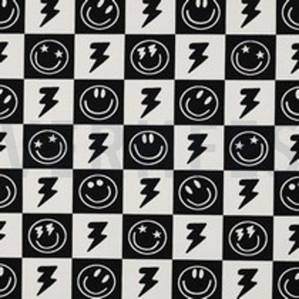 JERSEY HAPPY FACES BLACK (thumbnail)