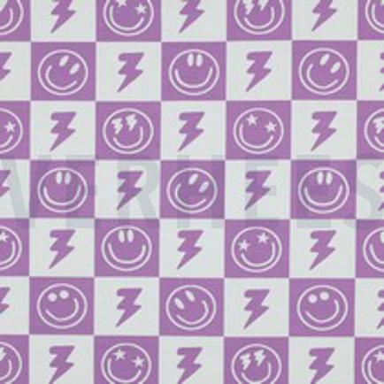 JERSEY HAPPY FACES LAVENDER (thumbnail)