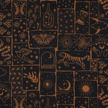 FINE POPLIN BOHO BLACK (thumbnail)