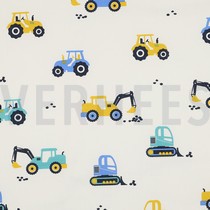 KATOENEN POPLIN VOERTUIGEN GEBROKEN WIT (thumbnail)