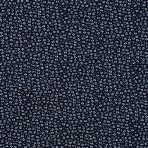 BAMBOO COTTON JERSEY FLOWERS NAVY (thumbnail)