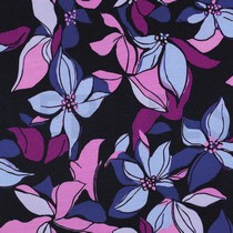 SWEAT DIGITAAL BLOEMEN MARINEBLAUW (thumbnail)