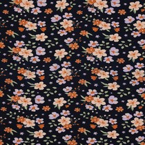 JERSEY GOTS BLUMEN MARINEBLAU (thumbnail)