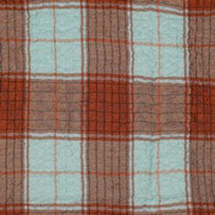 VISCOSE CRINKLE CHECK MINT (thumbnail)
