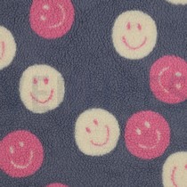 TEDDYSTOFF JACQUARD HAPPY FACES JEANSBLAU (thumbnail)