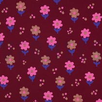 JERSEY GLITTER FLOWERS BORDEAUX (thumbnail)