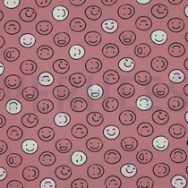 JERSEY PHOSPHORESCENTS SMILEYS ROUGE (thumbnail)