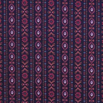 POPELINE DE COTON DIGITAL FLEURS BLEU MARINE (thumbnail)