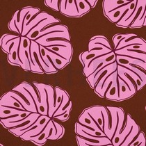 CANVAS MONSTERA BLÄTTER BRAUN (thumbnail)