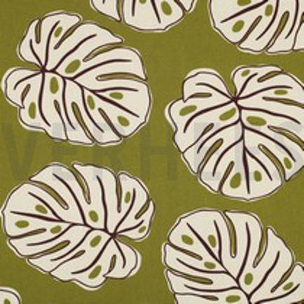 TOILE CANVAS FEUILLES MONSTERA VERT (thumbnail)