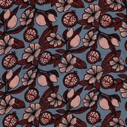 VISCOSE RADIANCE FLOWERS SALMON (thumbnail)