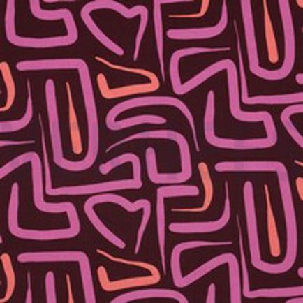 VISCOSE RADIANCE ABSTRAIT BORDEAUX (thumbnail)