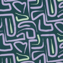 VISCOSE RADIANCE ABSTRACT DARK GREEN (thumbnail)