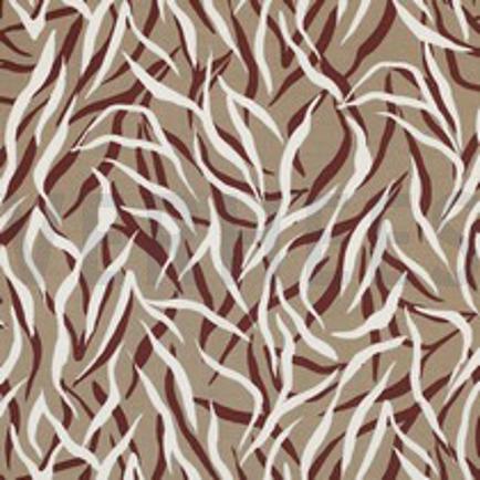 VISCOSE POPLIN STRETCH ANIMAL SKIN CINNAMON (thumbnail)