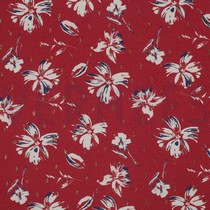 VISCOSE LUREX BLOEMEN ROSSO ROOD (thumbnail)