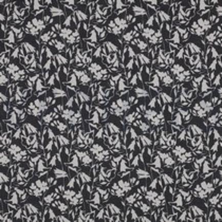 COTTON VOILE FLOWERS BLACK (thumbnail)
