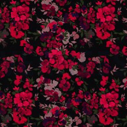 LENZING™ ECOVERO™ DIGITAAL BLOEMEN ZWART (thumbnail)