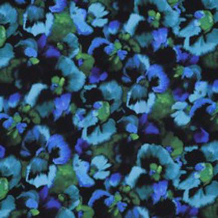 LENZING™ ECOVERO™ DIGITAAL BLOEMEN BLAUW (thumbnail)