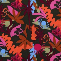 LENZING™ ECOVERO™ FLOWERS ARMY GREEN (thumbnail)