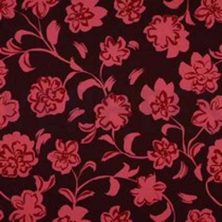 COTTON SATIN FLOWERS BURGUNDY (thumbnail)