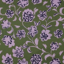 COTTON SATIN FLOWERS ARMY GREEN (thumbnail)