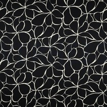 COTTON SATIN FLOWERS BLACK (thumbnail)