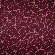 COTTON SATIN FLOWERS BORDEAUX (thumbnail)