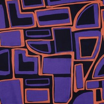 COTTON SATIN GEOMETRIC NAVY (thumbnail)