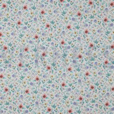 FINE POPLIN DIGITAL FLOWERS OFF WHITE (thumbnail)