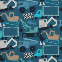 FINE POPLIN DIGITAL VEHICLES PETROL (thumbnail)