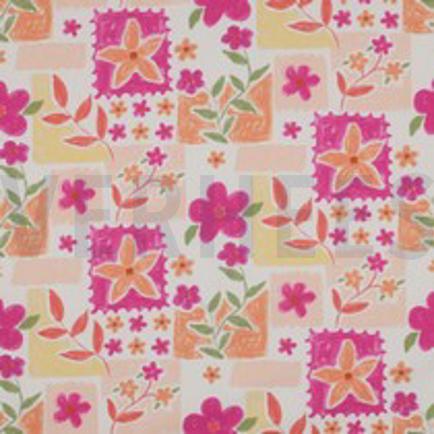 FINE POPLIN DIGITAL FLOWERS FUCHSIA (thumbnail)
