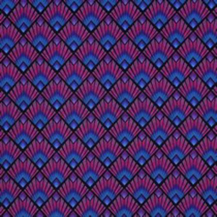 VISCOSE RADIANCE DIGITAL GRAPHIQUE BLEU MARINE (thumbnail)