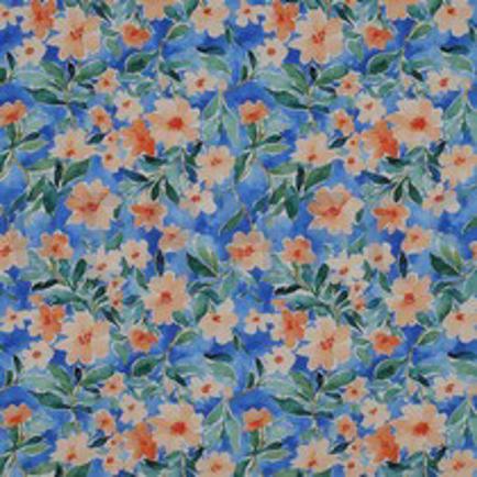 VISCOSE RADIANCE DIGITAL FLEURS BLEU (thumbnail)