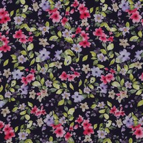 VISCOSE RADIANCE DIGITAL FLOWERS NAVY (thumbnail)
