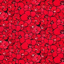 VISCOSE JERSEY DIGITAL FLEURS ROUGE (thumbnail)