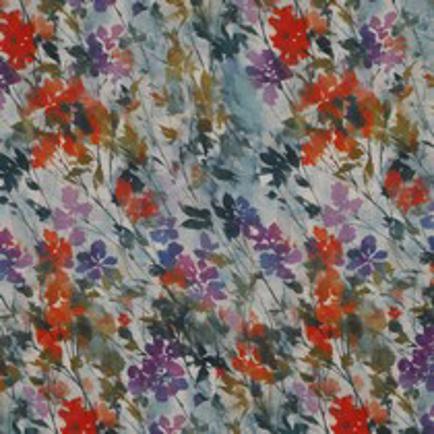 VISCOSE SATIN DIGITAL FLOWERS OFF WHITE (thumbnail)
