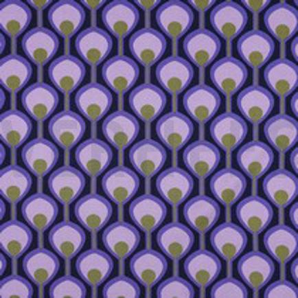 VISCOSE ROSELLA STRETCH ABSTRACT DONKERPAARS (thumbnail)