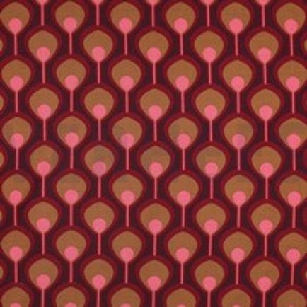 VISCOSE ROSELLA STRETCH ABSTRACT BORDEAUXROOD (thumbnail)