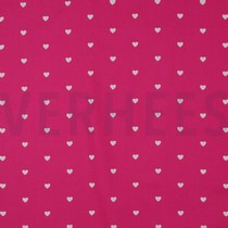 FINE POPLIN HEARTS FUCHSIA/ WHITE (thumbnail)