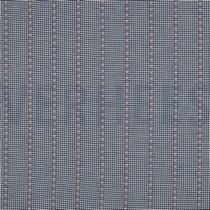 COTTON JACQUARD FLOWERS BLUE/ WHITE (thumbnail)